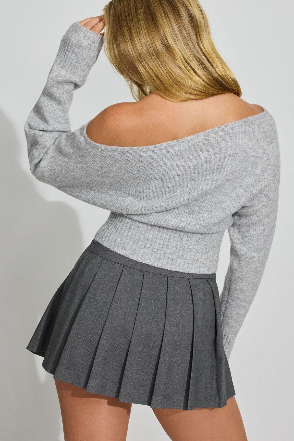 Spongy Off Shoulder Sweater Product Image