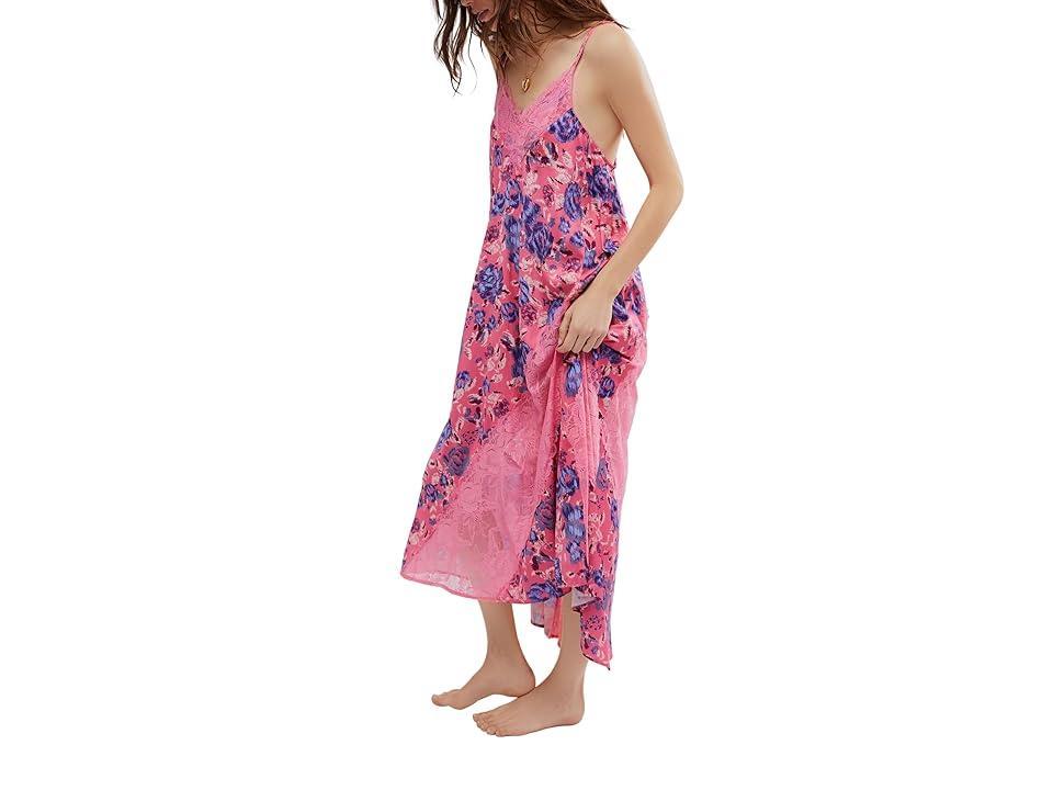 Free People First Date Printed Maxi Slip (Sweet Combo) Women's Dress Product Image