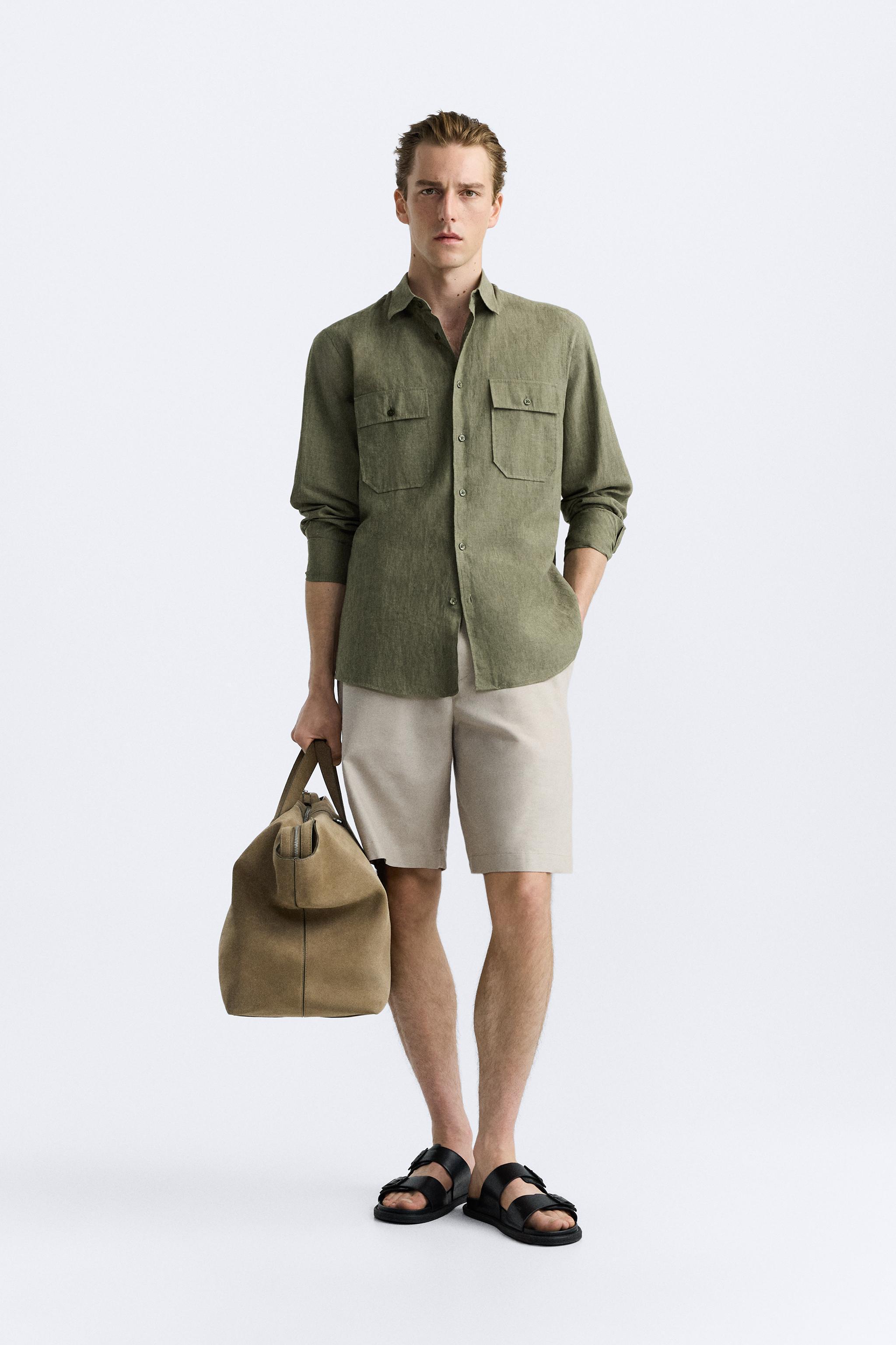 COTTON - LINEN BLEND SHIRT Product Image