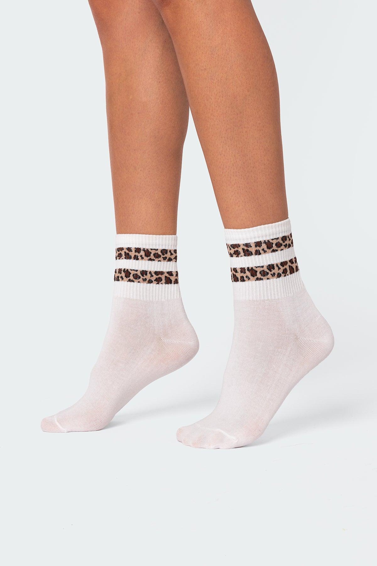 Cheetah Stripe Socks Product Image