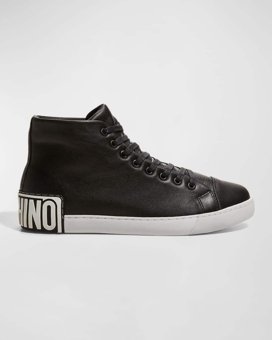 Men's Maxilogo Leather High-Top Sneakers Product Image