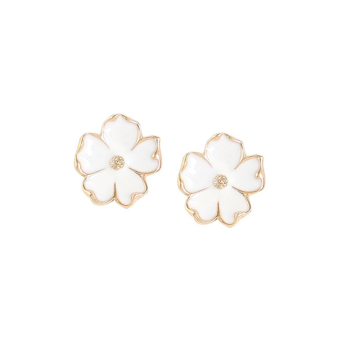 Sohi Womens Flower Stud Earrings Product Image