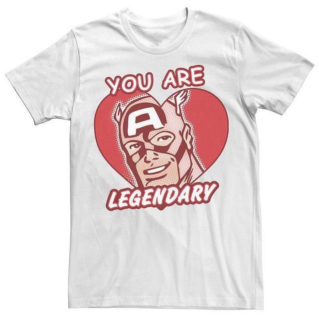 Mens Marvel Legendary Heart Comic Tee Product Image