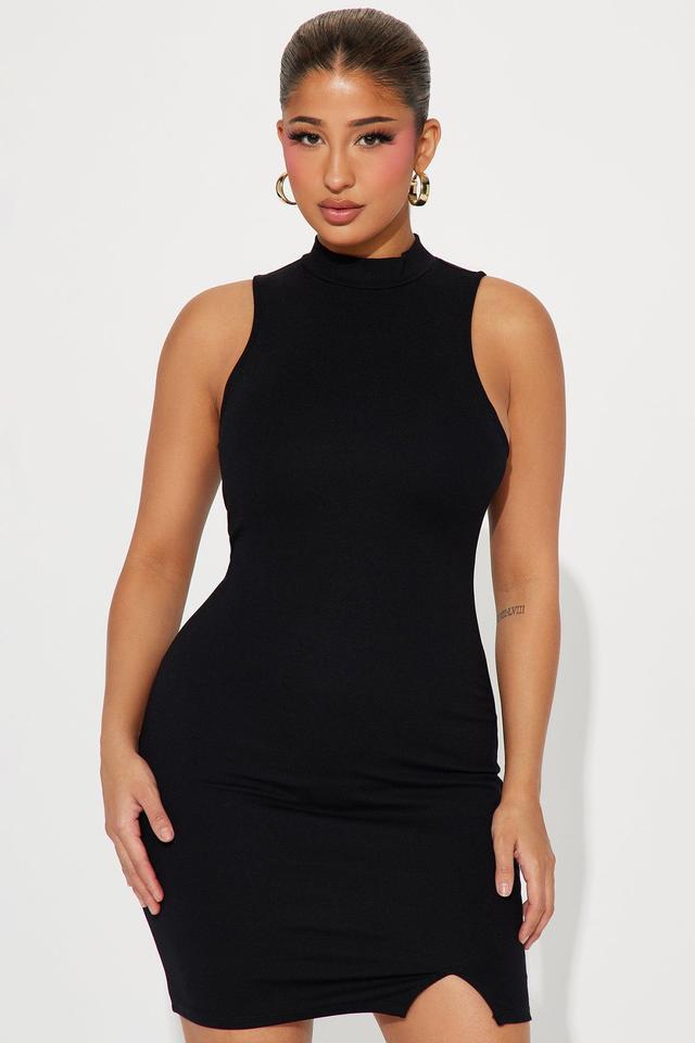 Arya Ponte Mini Dress - Black Product Image