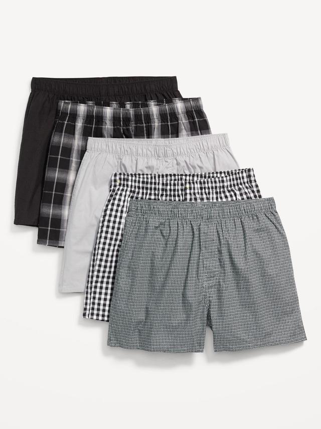 5-Pack Soft-Washed Boxer Shorts -- 3.75-inch inseam Product Image