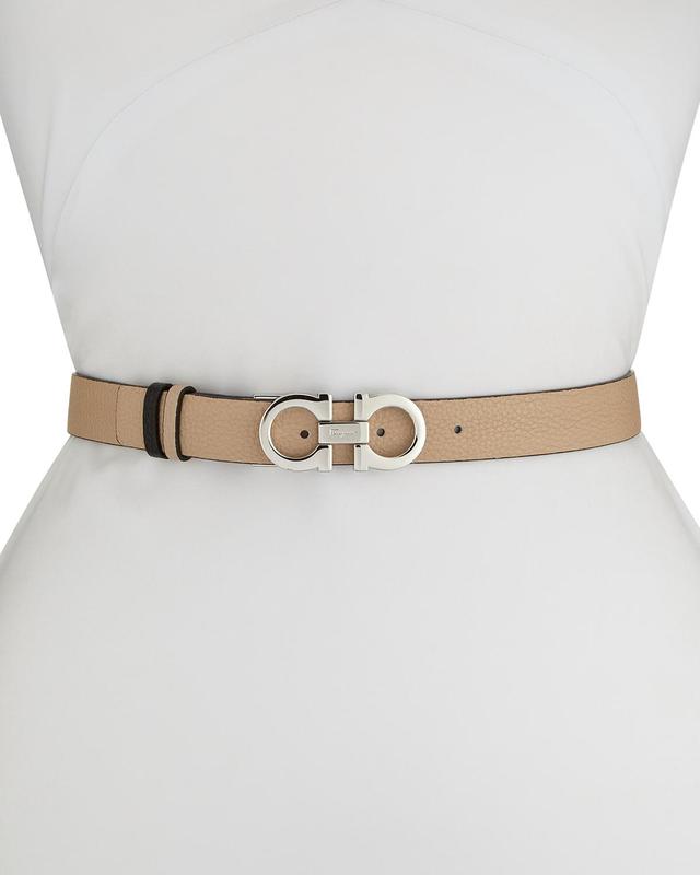 Womens Gancini Rolo Reversible Leather Belt Product Image