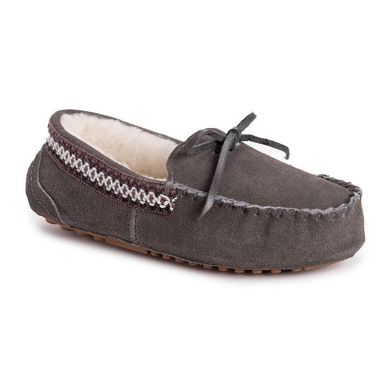 MUK LUKS Jane Womens Suede Moccasin Slippers Product Image