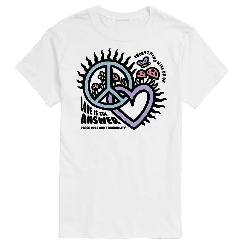 Big & Tall Love is the Answer Tee, Mens Product Image