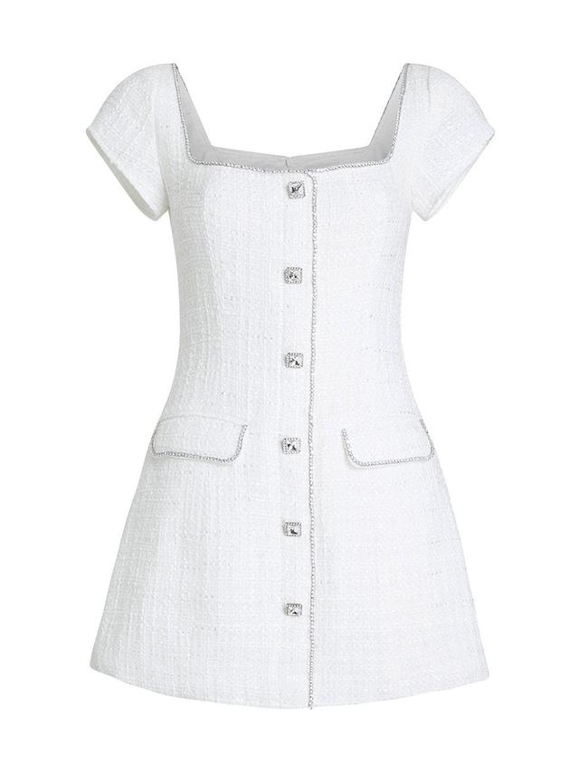 Womens Annabelle Tweed Crystal Minidress Product Image