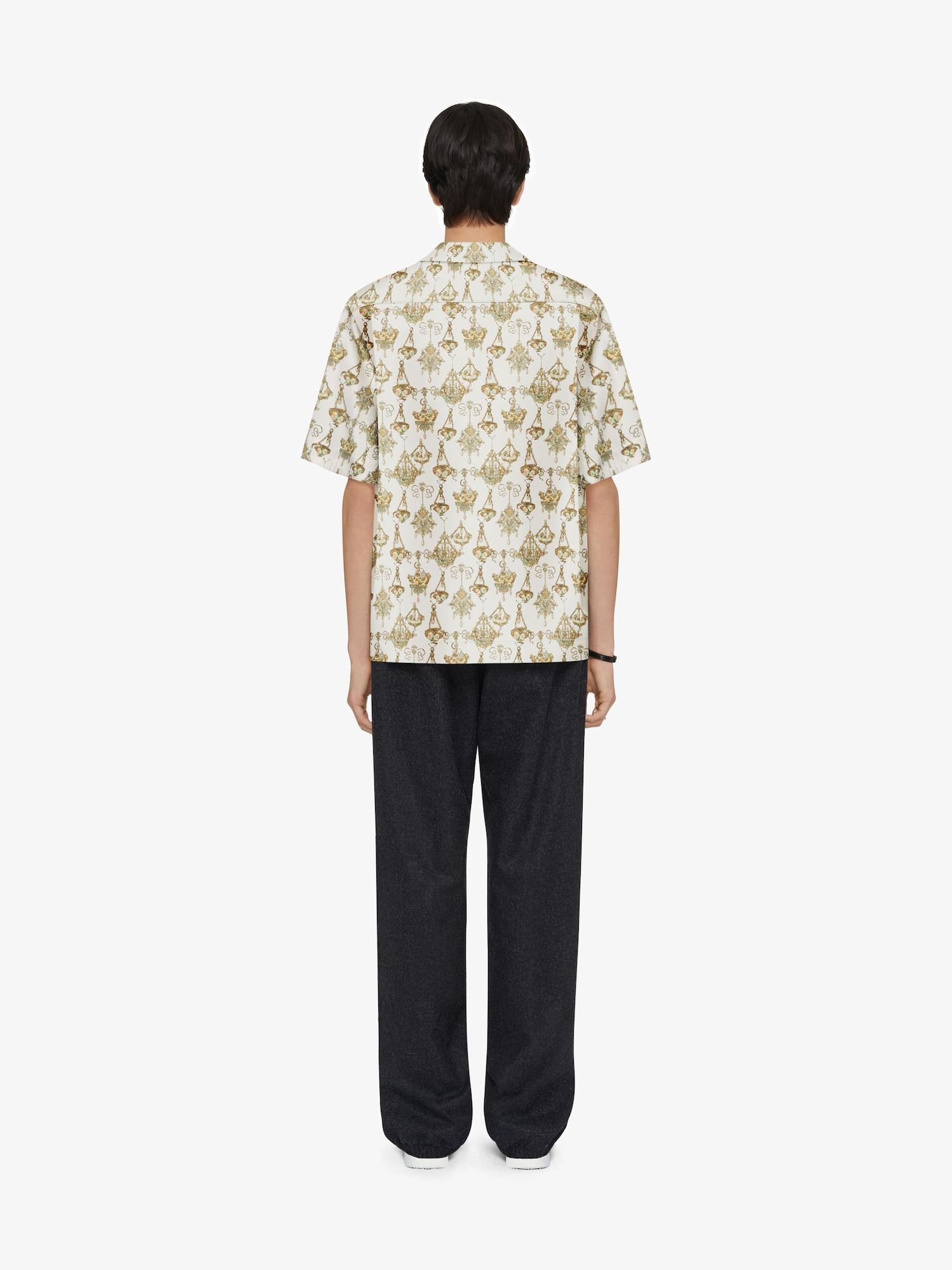 Printed chandelier shirt in silk Product Image