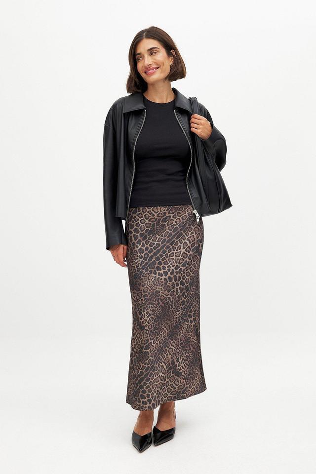 Satin Midi Skirt Product Image