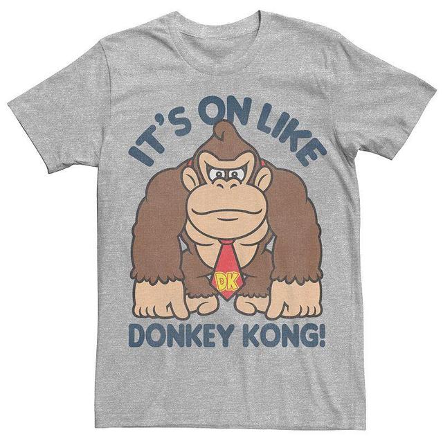 Mens Donkey Kong Its On Tee Athletic Grey Product Image