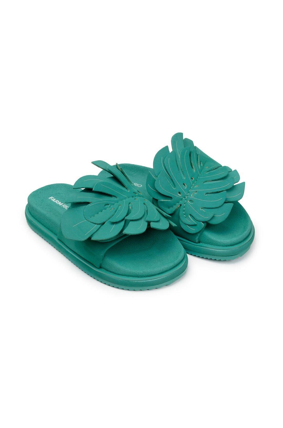 Green Monstera Anatomic Slide Sandal Product Image