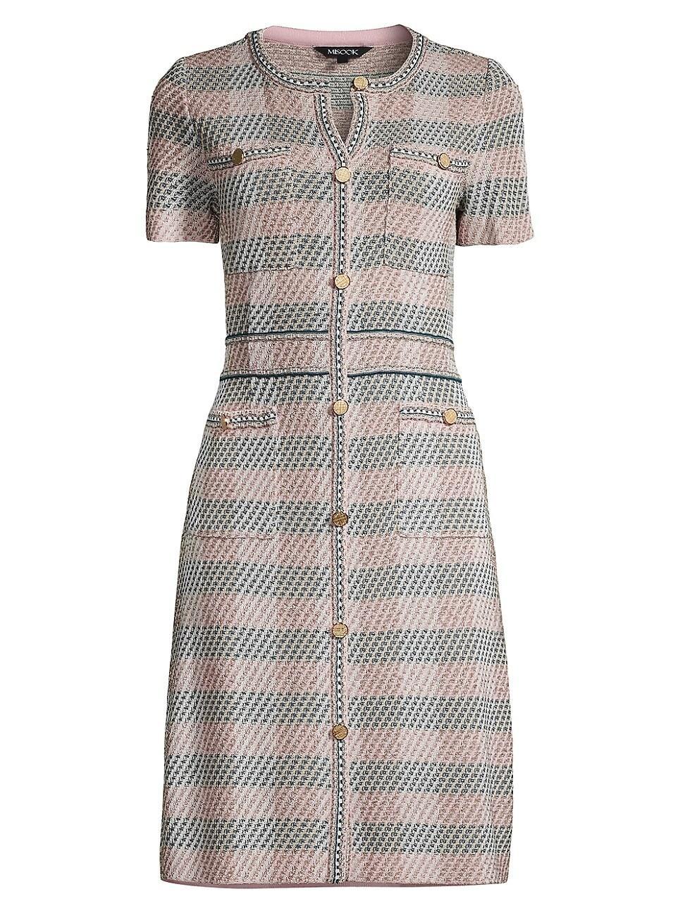 Womens Tweed Knee-Length Dress Product Image