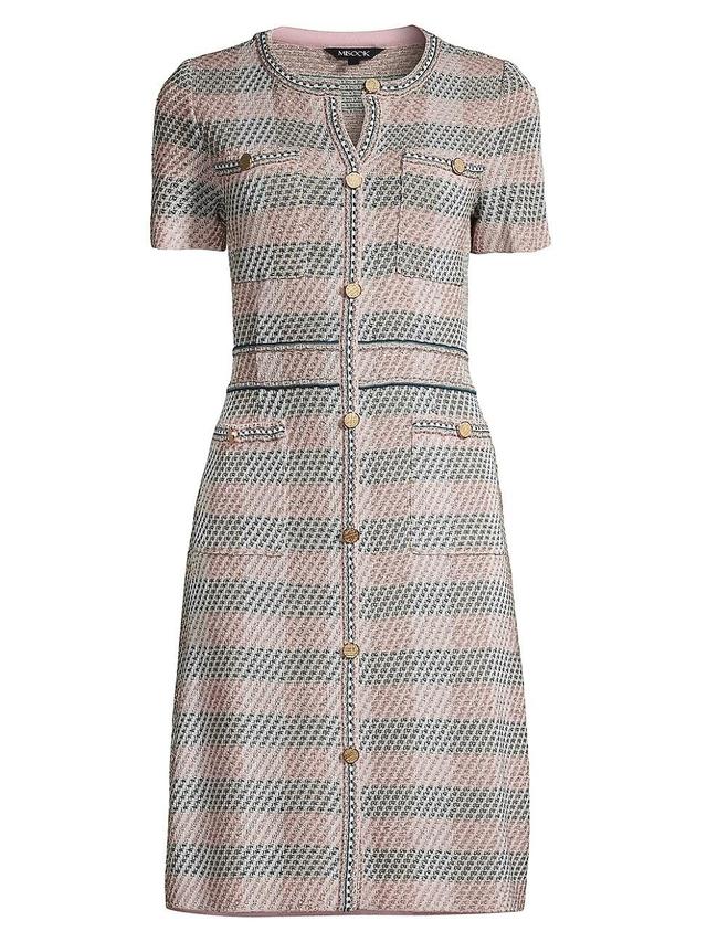 Womens Tweed Knee-Length Dress Product Image