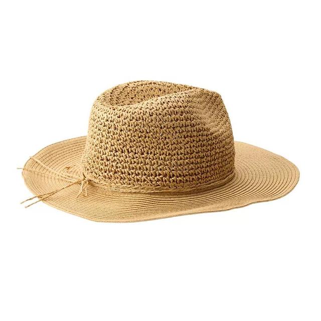 Womens Sonoma Goods For Life Straw Cowboy Hat with Trim Product Image