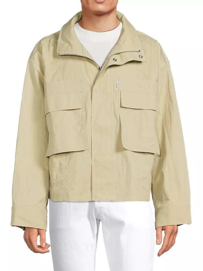 Cotton-Blend Cargo Jacket Product Image