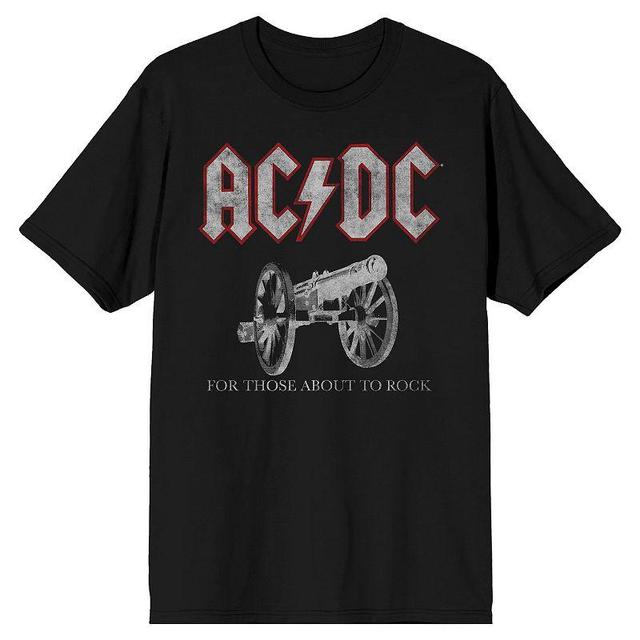 Mens AC/DC For Those About to Rock Cannon Tee Product Image