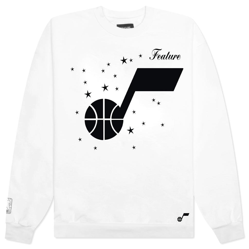 NBA Utah Jazz All of the Stars Crewneck Sweater - White Male Product Image