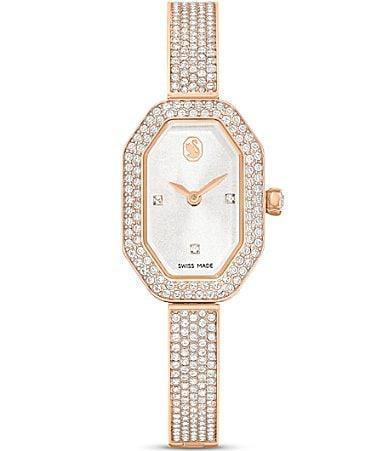 Swarovski Womens Crystal Dextera Quartz Analog Rose Gold Tone Stainless Steel Bracelet Watch Product Image