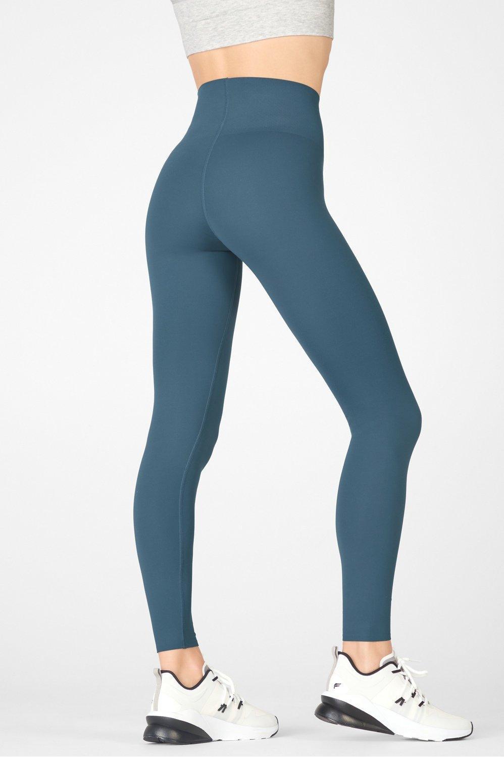 Fabletics High-Waisted PureLuxe Minimal Legging Womens blue plus Size 4X Product Image