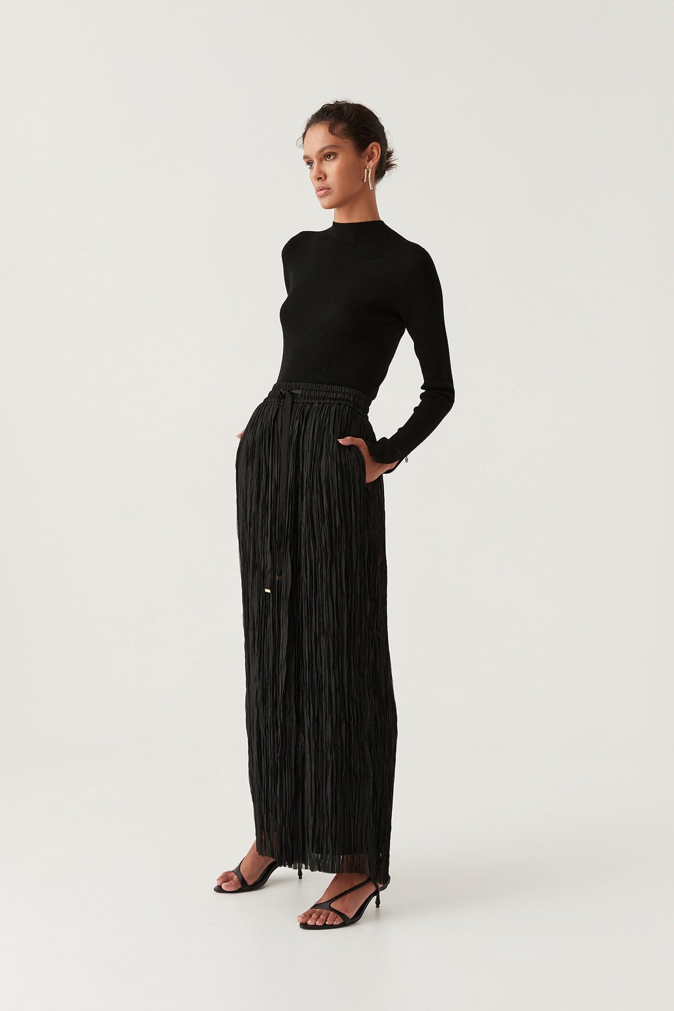 Aeriel Pleated Palazzo Pant Product Image