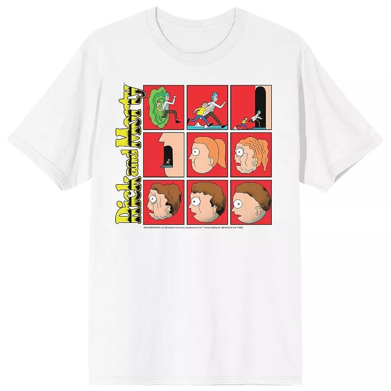 Mens Rick & Morty Panel Sequence T-Shirt Product Image