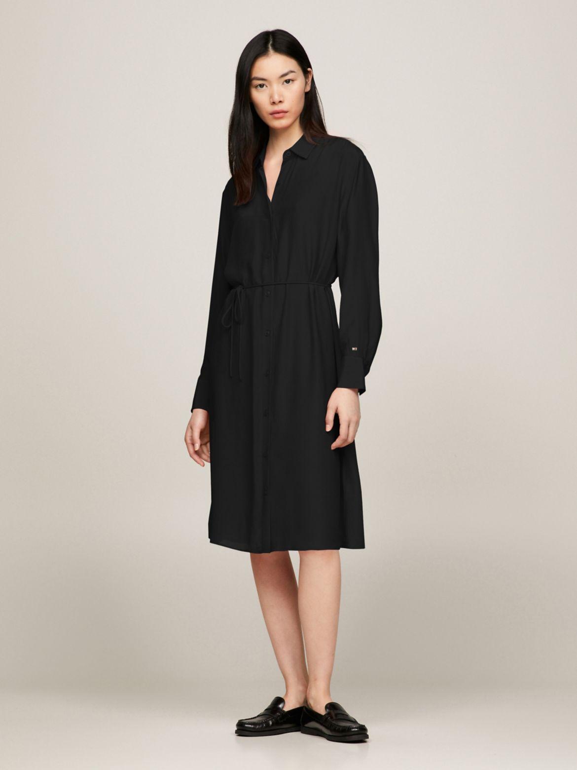 Tommy Hilfiger Women's Belted Crepe Shirtdress Product Image