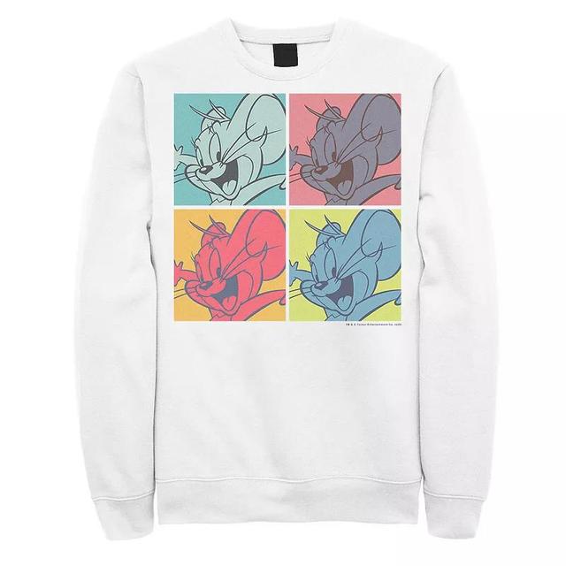 Mens Tom And Jerry Pop Art Box Up Sweatshirt, Mens Product Image