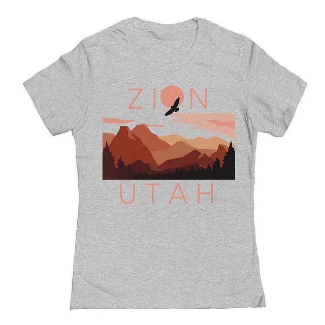 Juniors Zion Utah 1 Womens Graphic Tee, Girls Product Image