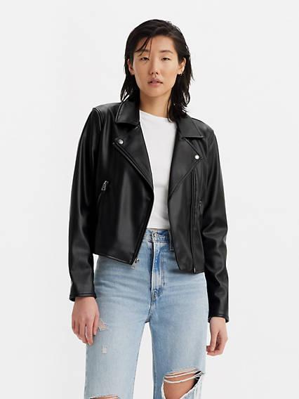 Levis Shrunken Moto Jacket - Womens Product Image