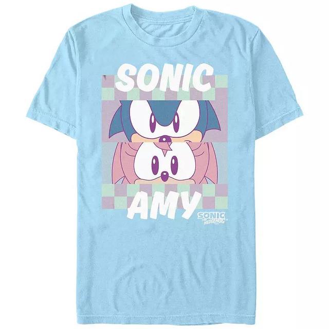 Mens Sonic The Hedgehog Sonic And Amy Eyes Graphic Tee Product Image