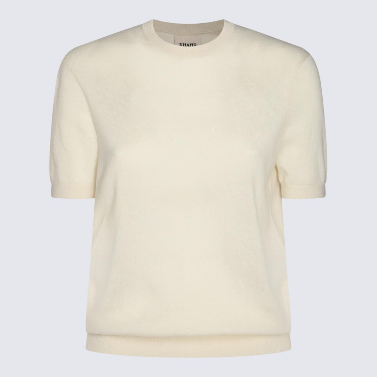 Cream Wool Knitwear In Blanco Product Image