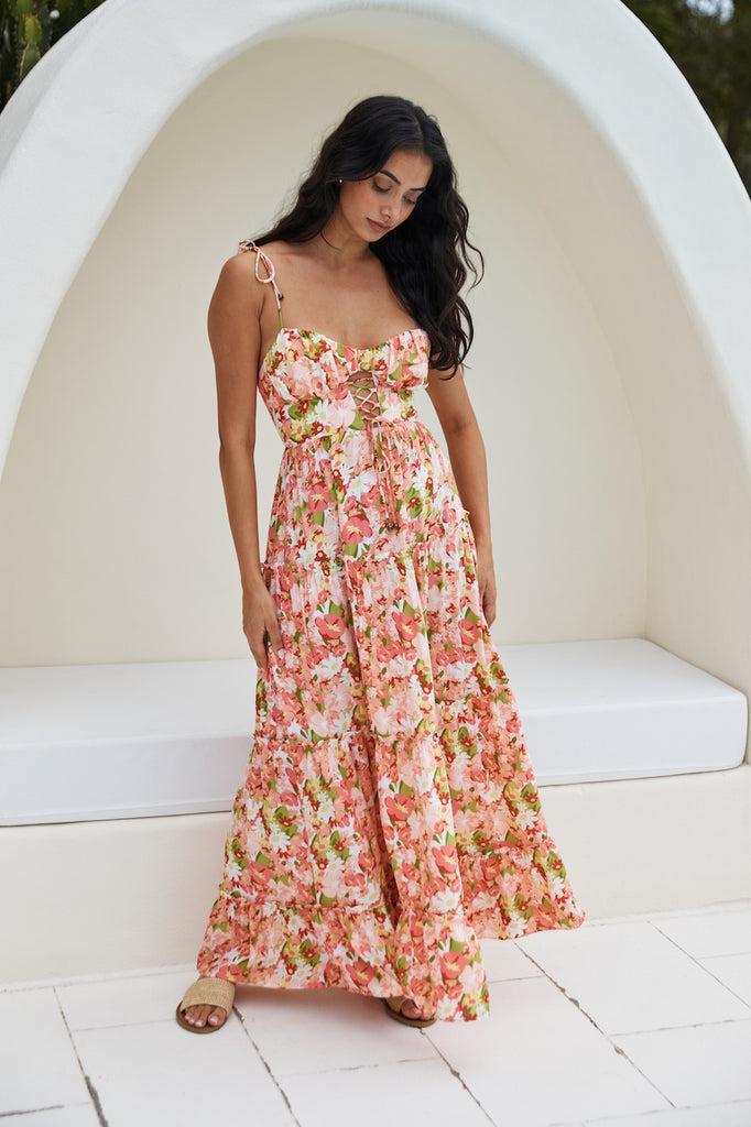 Raspberry Lemonade Maxi Dress Pink Product Image