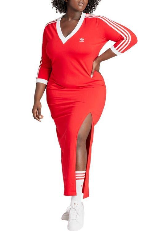 adidas Lifestyle V-Neck Maxi Dress Product Image