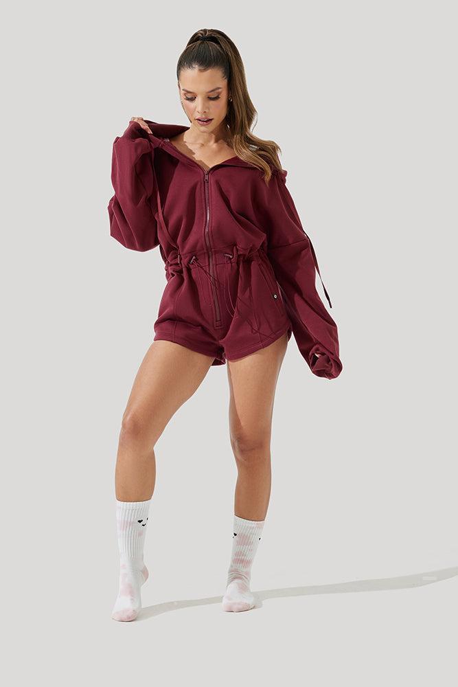 Cloud Romper - Red Wine Product Image