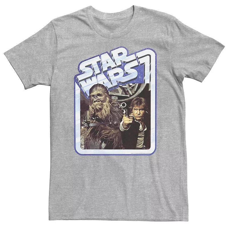 Mens Star Wars Han Solo Chewie Chrome Border Tee Product Image