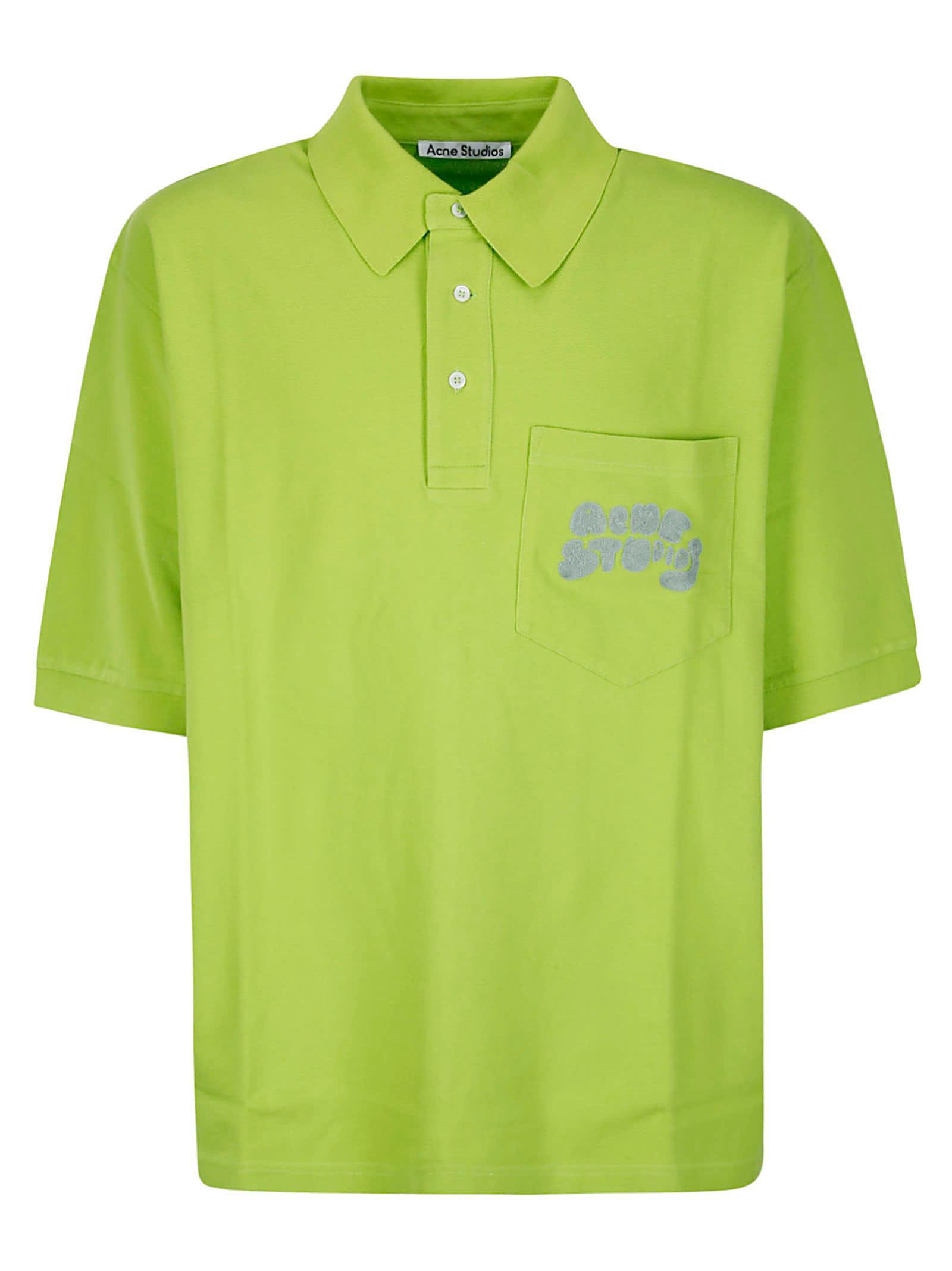 Logo Polo T-shirt In Green Product Image