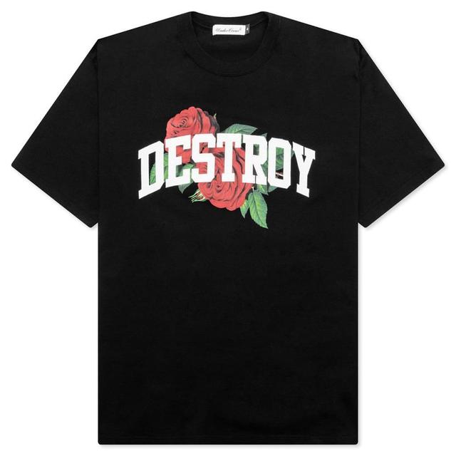 Destroy Rose T-Shirt - Black Male Product Image