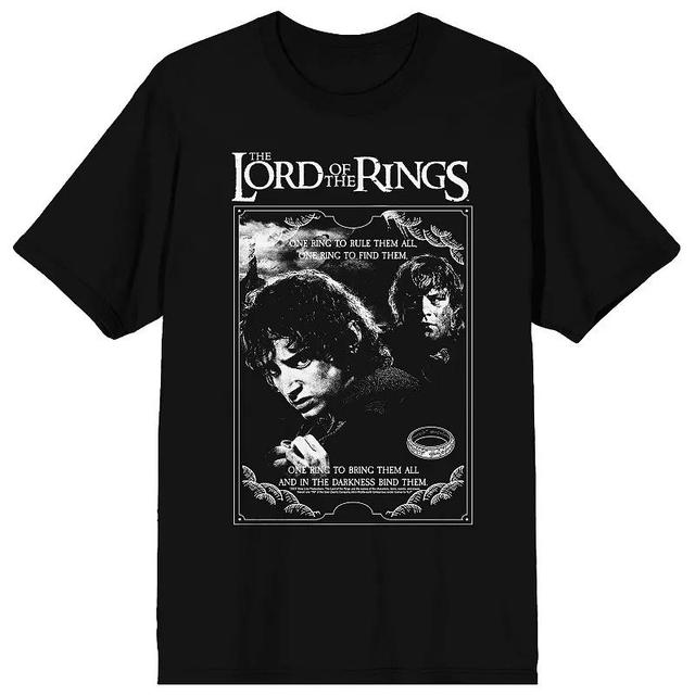 Mens Lord of the Rings Poster Graphic Tee Product Image