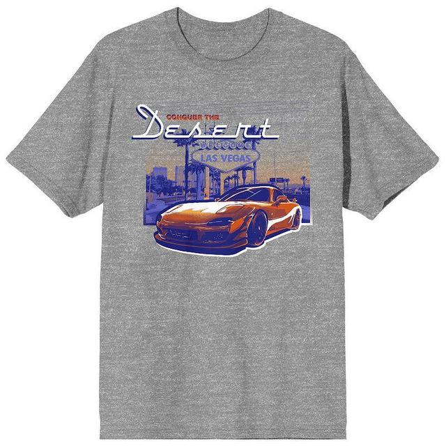 Mens Car Fanatic Conquer Desert Graphic Tee Product Image