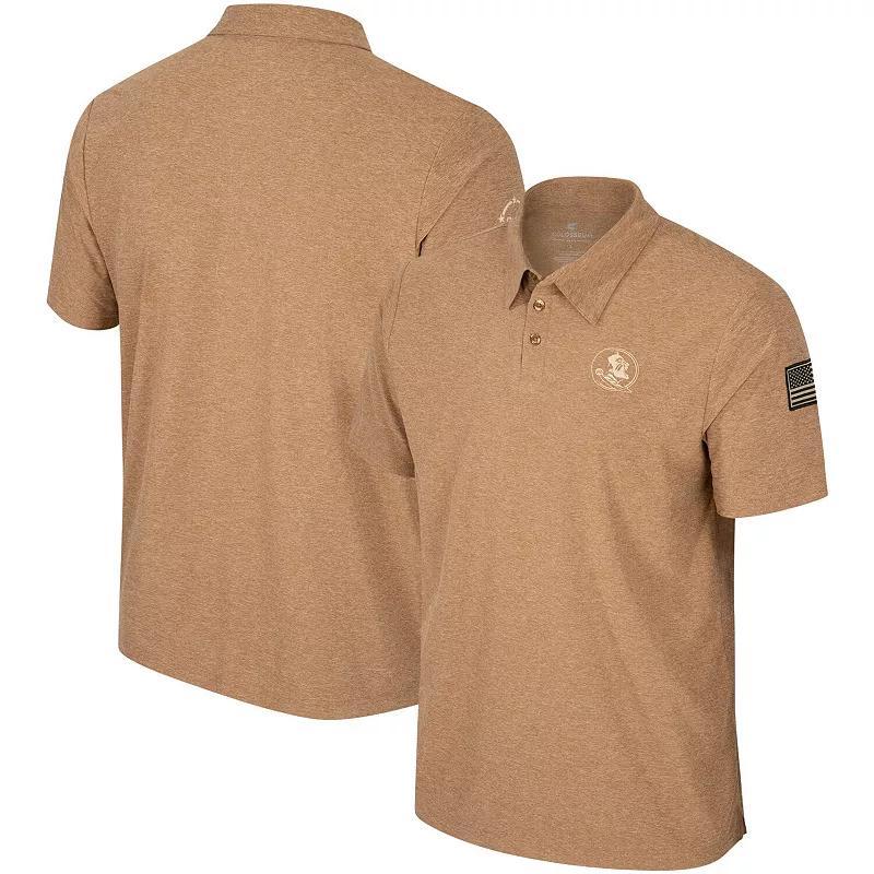 Mens Colosseum Khaki Georgia Bulldogs Oht Military-Inspired Appreciation Cloud Jersey Desert Polo Shirt Product Image