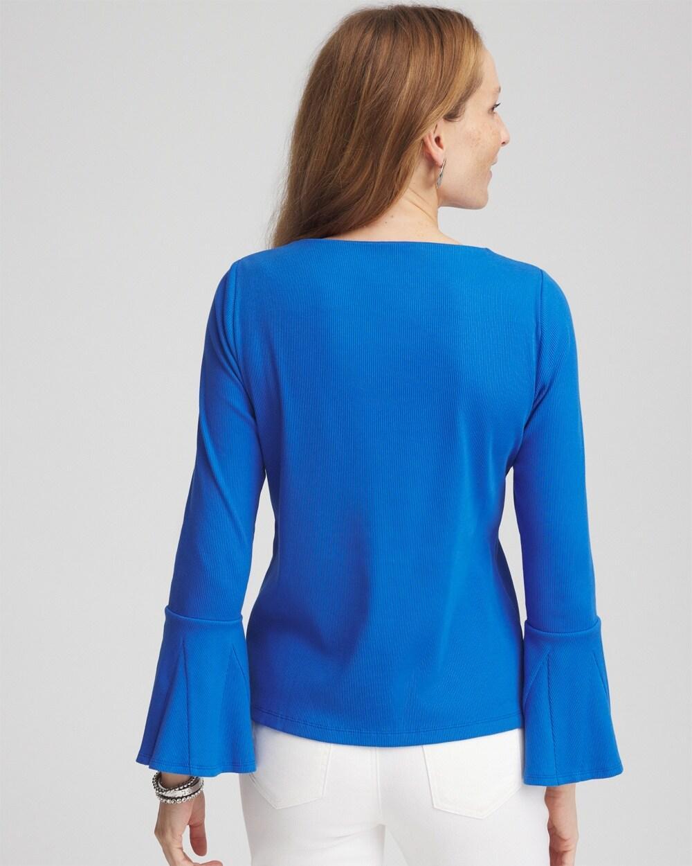 Peplum Flare Sleeved Top Product Image