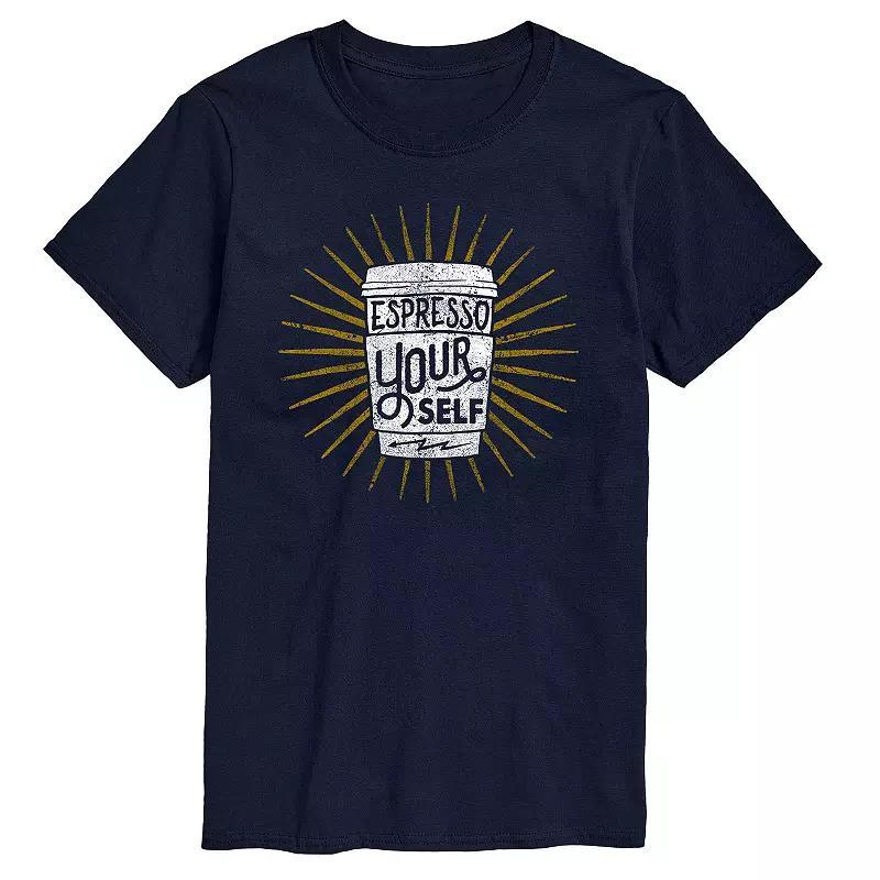 Mens Espresso Yourself Graphic Tee Blue Product Image