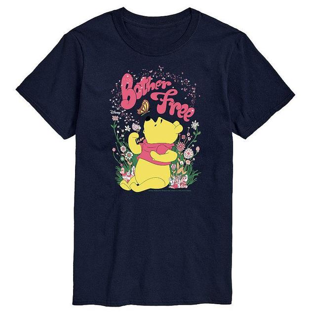 Disneys Winnie the Pooh Big & Tall Bother Free Graphic Tee, Mens Blue Product Image