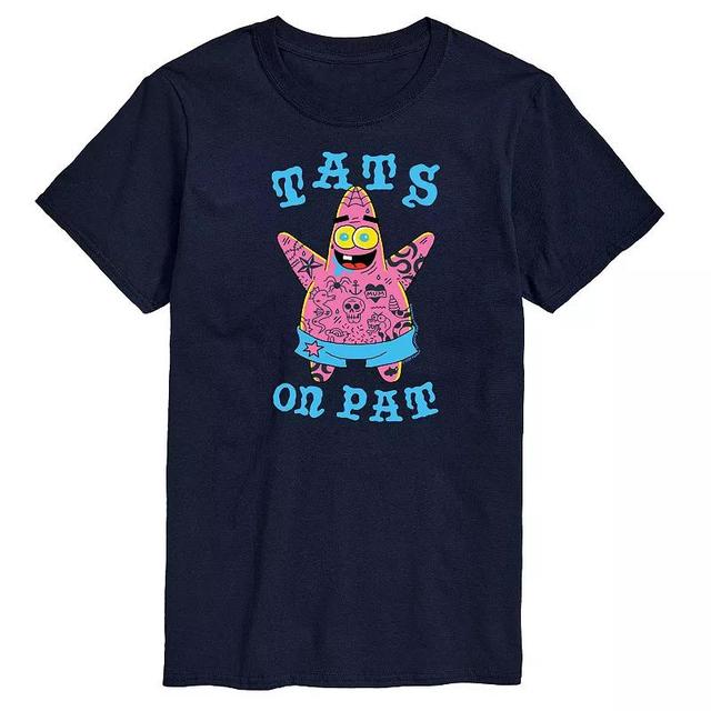 Mens SpongeBob SquarePants Tats on Pat Graphic Tee Product Image