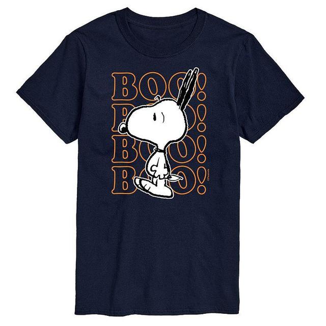 Big & Tall Peanuts Boo! Tee, Mens Blue Product Image