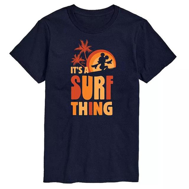 Big & Tall Disney Its A Surf Thing Tee, Mens Blue Product Image