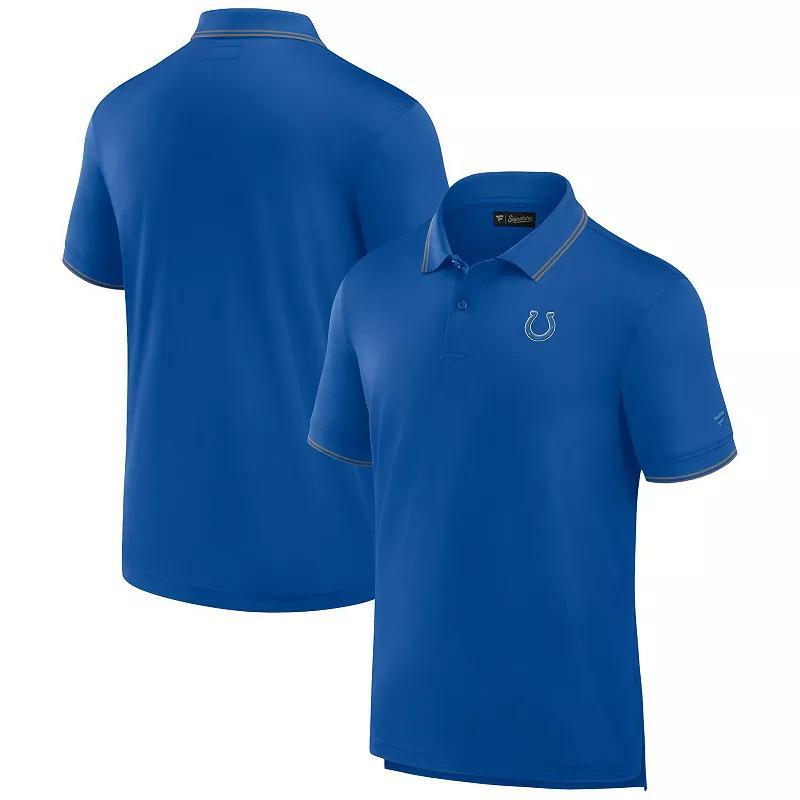 Mens Fanatics Signature Royal Indianapolis Colts Pique Polo Shirt Product Image