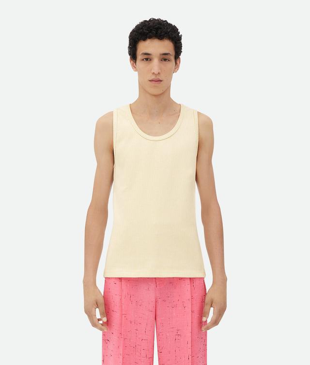 Men's Cotton Rib Tank Top With Label in Soap Product Image